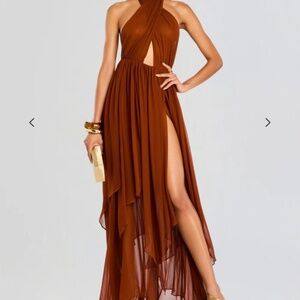 INA SILK CHIFFON DRESS